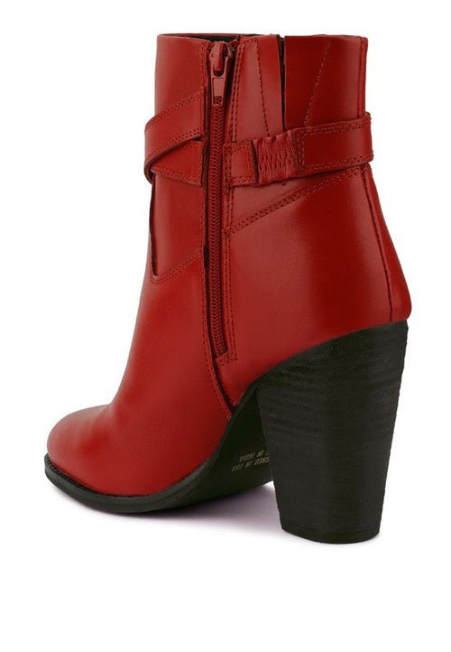 CAT - TRACK Leather Heeled Ankle Boots - Solutionist