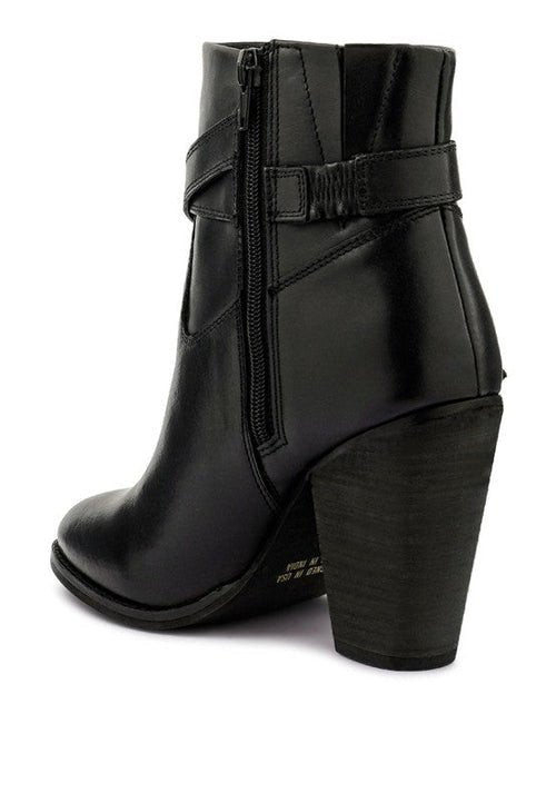 CAT - TRACK Leather Heeled Ankle Boots - Solutionist