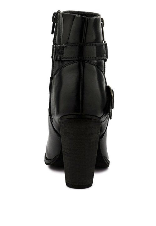 CAT - TRACK Leather Heeled Ankle Boots - Solutionist