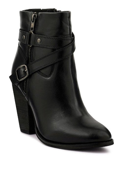 CAT - TRACK Leather Heeled Ankle Boots - Solutionist