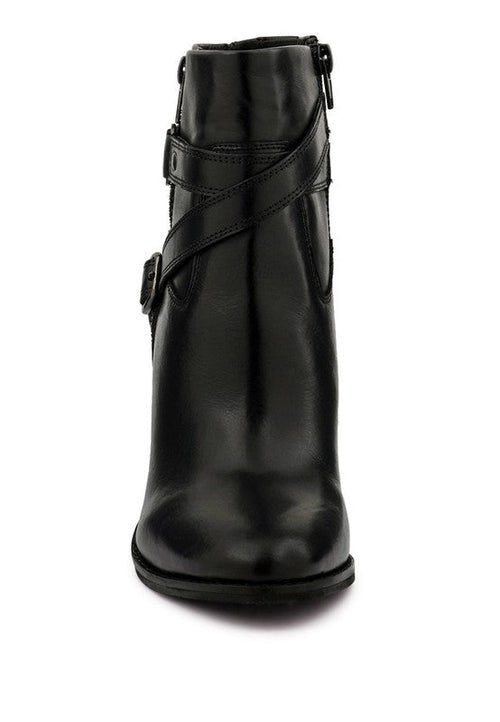 CAT - TRACK Leather Heeled Ankle Boots - Solutionist