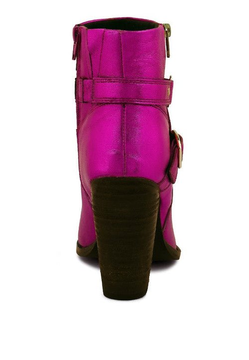 CAT - TRACK Leather Heeled Ankle Boots - Solutionist