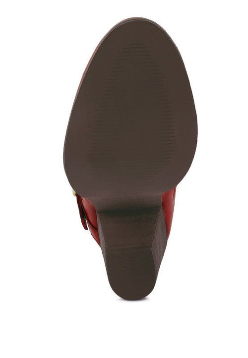 CAT - TRACK Leather Heeled Ankle Boots - Solutionist