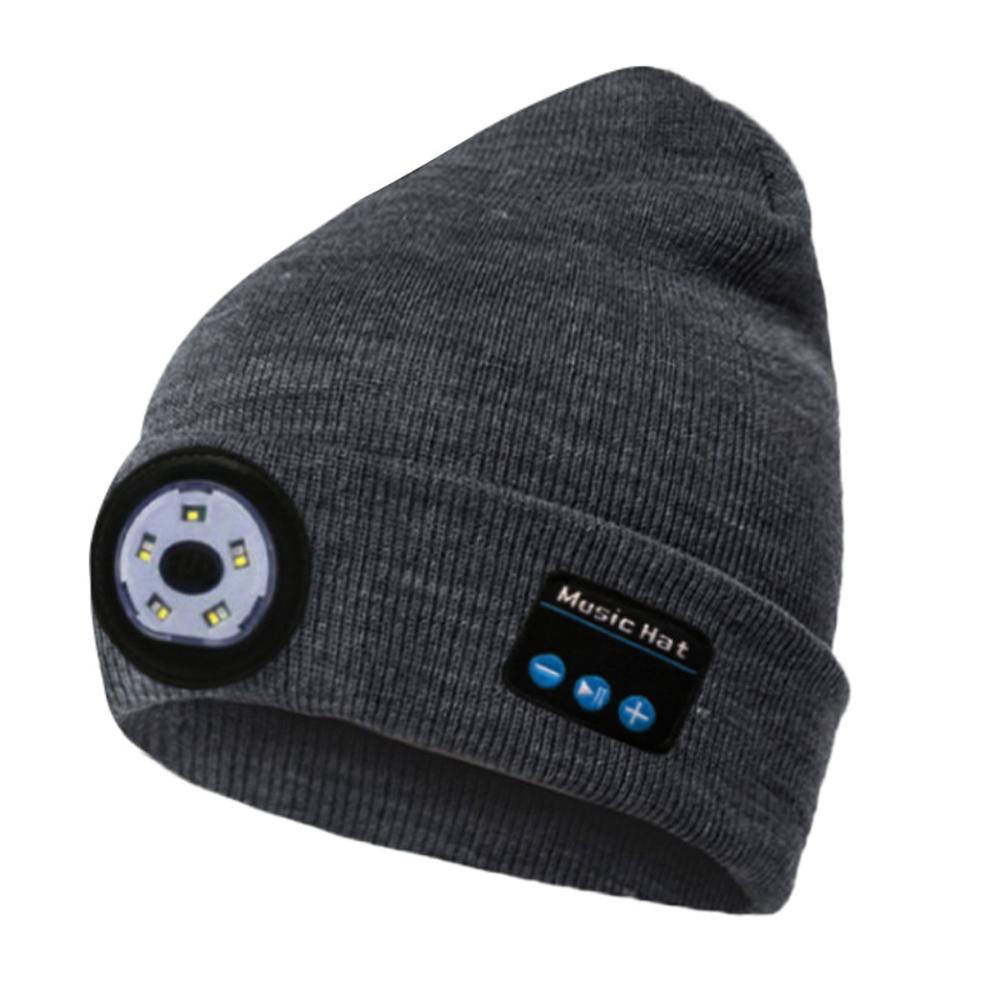 Wireless Bluetooth LED Hat with Music Speakers Light Winter Gift - Solutionists LLCSports & Outdoors