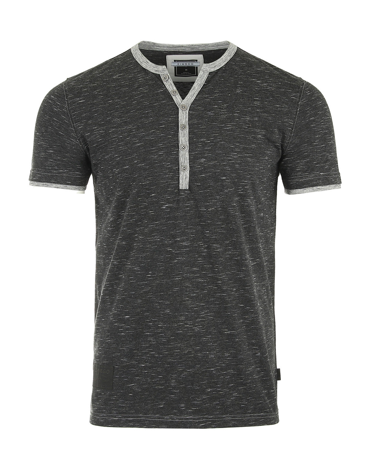 Short Sleeve Y Neck Henley Button T-Shirts - SolutionistShort Sleeve