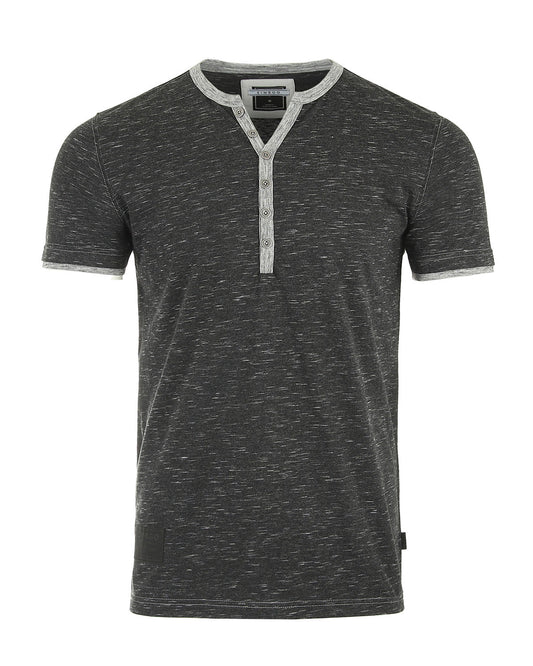 Short Sleeve Y Neck Henley Button T-Shirts - SolutionistShort Sleeve