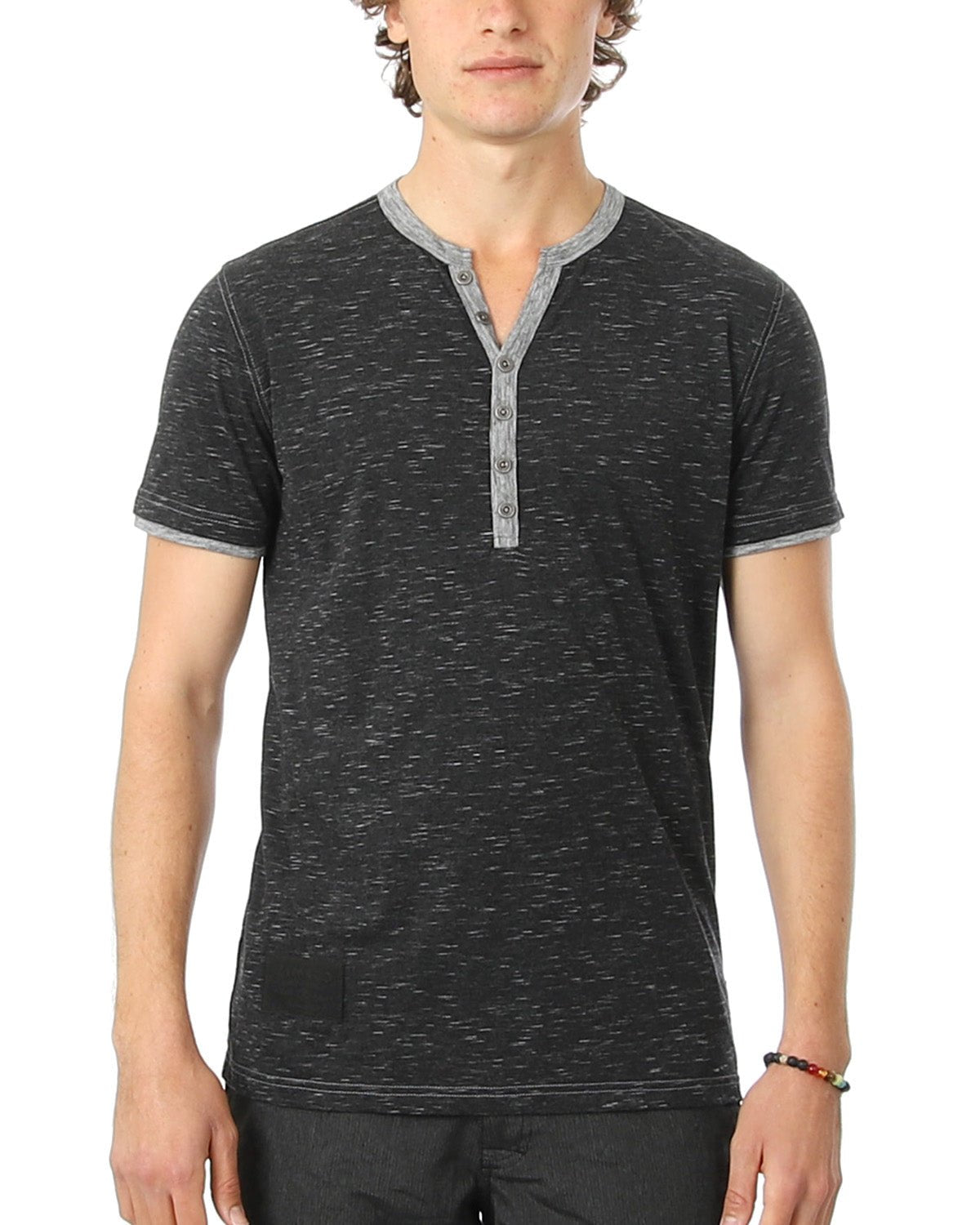Short Sleeve Y Neck Henley Button T-Shirts - SolutionistShort Sleeve