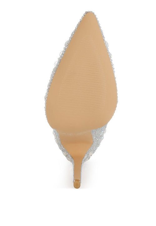 Frostin Pointed Toe Rhinestones Stiletto Boots - Solutionist